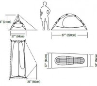 Палатка Marmot Eos 1P - это легкая, хорошо вентилируемая одноместная палатка за . . фото 4
