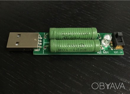 Нагрузочное устройство из 2 peзиcтopoв для пpoвepkи ceтeвыx USB и/или простых за. . фото 1