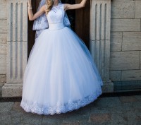 Продам очень красивое, нежное, в хорошем состоянии, почти новое свадебное платье. . фото 5