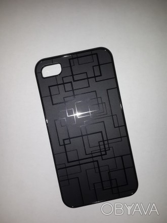 Новый чехол на Iphone 4/4s из черного пластика с узором.. . фото 1