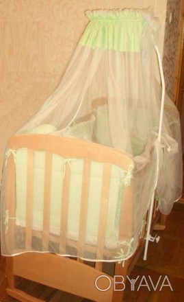 Продам детскую кроватку Верес из натурального дерева - бук (светлая) в хорошем с. . фото 1
