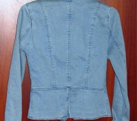 Продаю брендовый джинсовый пиджак Hennes Mauritz. Носился мало. Состояние идеаль. . фото 3