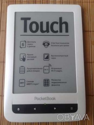 Продаю новую электронную книгу Pocketbook Touch (622) White, по причине того что. . фото 1
