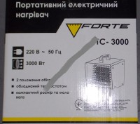 Электронагреватель Forte PTC-3000 предназначен для обогрева жилых и хозяйственны. . фото 3