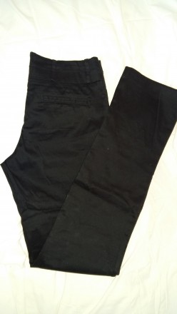 Брюки женские черные CasheCashe, спереди два кармана, классика,  сзади имитация . . фото 2