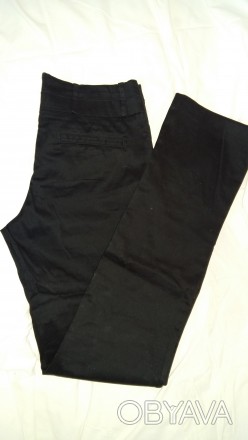Брюки женские черные CasheCashe, спереди два кармана, классика,  сзади имитация . . фото 1