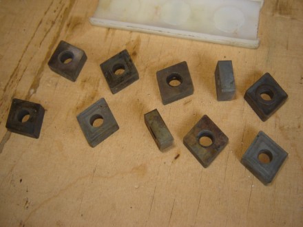 10 шт. твёрдосплавные пластины (ромб) для токарных резцов с механическим креплен. . фото 3