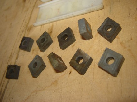 10 шт. твёрдосплавные пластины (ромб) для токарных резцов с механическим креплен. . фото 4