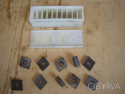 10 шт. твёрдосплавные пластины (ромб) для токарных резцов с механическим креплен. . фото 1
