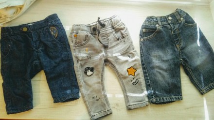 Классные детские джинсы, все в хорошем состоянии, от 3 до 6 мес, мы носили дольш. . фото 2