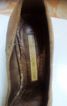 Туфли кожаные (с тигровым принтом и легким золотым вкраплением, не пошло, делика. . фото 5