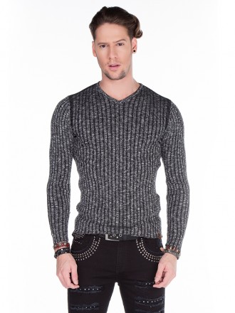  Пуловер мужской Cipo & Baxx, 50%КОТТОН,25%ПОЛИАКРИЛ,25%ВИСКОН. Cipo & B. . фото 2