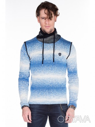 Пуловер мужской Cipo & Baxx, 50%КОТТОН,30%ПОЛИАКРИЛ,15%ПОЛИАМИД. Cipo &. . фото 1
