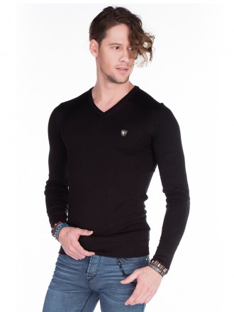 Пуловер мужской Cipo & Baxx, 50%ВИСКОН, 50%АКРИЛ. Cipo & Baxx – э. . фото 2