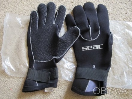 Перчатки для дайвинга Guanti Velcro, 3,5mm. Фирма "SeacSub", Италия. Размеры -  . . фото 1