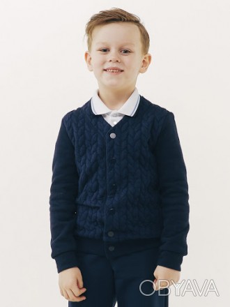 Трикотажний кардиган для хлопчика ТМ Smil , на кнопках. В наявності є: арт.11634. . фото 1