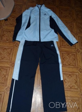 Спортивный фирменный женский костюм Adidas, новый, размер по бирке 164. Ткань - . . фото 1