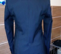 Продам пиджак Massimo Dutti темносерого цвета в тонкую полоску,практически новый. . фото 3