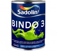 Глубокоматовая латексная краска Bindo 3 предназначена для внутренних работ. Имее. . фото 2