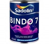 Глубокоматовая латексная краска Bindo 3 предназначена для внутренних работ. Имее. . фото 3