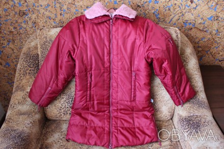 Куртка удлиненная KANZ (Mail box). Цвет - бордо. Демисезон/зима. Утеплена - двой. . фото 1