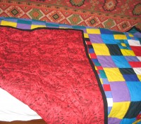 Продам эксклюзивное покрывало-одеяло ручной работы " Яркое настроение" с ручной . . фото 5