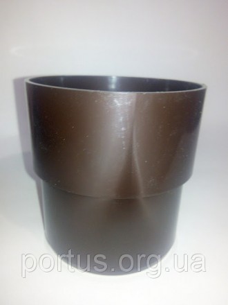 
Муфта трубы водосточной, цвет коричневый, XV-PLAST, предназначена для соединени. . фото 4