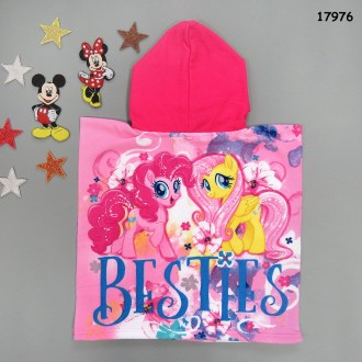 Махровое полотенце-пончо с капюшоном My Little Pony для девочки
Цена 225 грн
Р. . фото 3