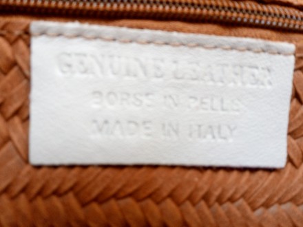 оригинальная 100% кожаная сумка, произведена в Италии, удобная, вместительная и . . фото 4