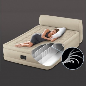 Надувная кровать Intex Headboard Bed 64460 максимального размера, будет очень уд. . фото 3