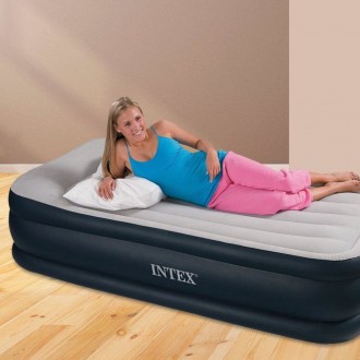  Новая модель надувной кровати серии Intex 67732 Twin Deluxe Pillow Rest Bed име. . фото 3