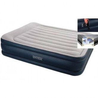  Новая модель надувной кровати серии Intex 67732 Twin Deluxe Pillow Rest Bed име. . фото 4