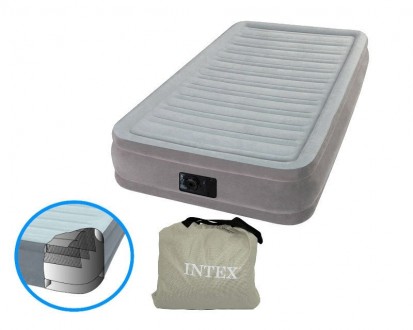  Intex 67766 — это качественная, удобная и прочная надувная кровать.Новая технол. . фото 3