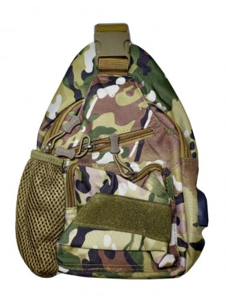 Тактическая военная сумка-рюкзак Kronos Top N02183 с USB Камуфляж (gr_007423). Київ. фото 1
