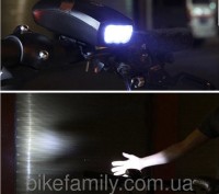 Портативный светодиодный велосипедный фонарик (передний свет) изготовлен из проч. . фото 4