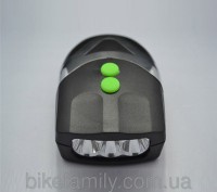 Портативный светодиодный велосипедный фонарик (передний свет) изготовлен из проч. . фото 3