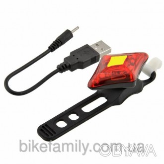 Яркий водонепроницаемый фонарик заряжается через USB-кабель. 

Цвет: красный
. . фото 1