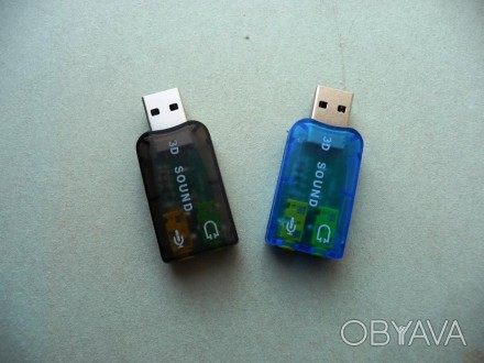 Новая, внешняя USB-звуковая карта . Отличный выбор для подключения гарнитур или . . фото 1