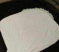 Одеяло-конверт нежно зеленого цвета в хорошем состоянии (на внутренней стороне е. . фото 6