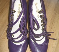 Удобнейшие фиолетовые туфли на высоком, но оооочень удобном каблуке! 
Одни из л. . фото 5