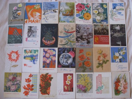 На 1,2,3 - м фото подписанные советские открытки 50-60-х годов в хорошем состоян. . фото 1