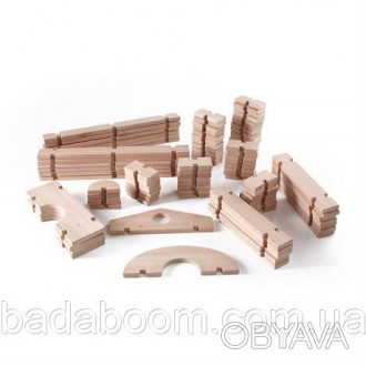 Строительные блоки изготовлены из эвкалиптовой древесины. Имеют гладкие шлифован. . фото 1