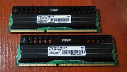 Продам два модуля оперативной памяти Patriot Viper PV316G186C0K по 8Gb, тайминги. . фото 3