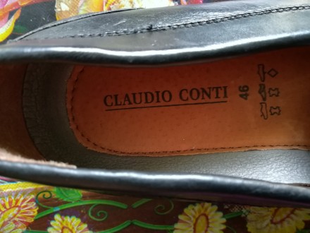 Новые кожаные туфли Claudio Conti 46 размер.
Стелька не вынимается для замеров.. . фото 4