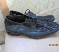 Продам подростковые мужские кожаные туфли 37 размера. Длина стельки 24,5 см. . фото 3
