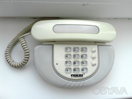 Продам белый японский стационарный телефон со шнуром.. . фото 1