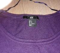 Продам фирменный свитер фиолетового цвета из шерсти и вискозы. Полуобъем груди 7. . фото 4