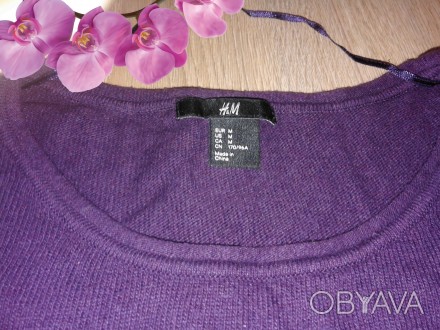 Продам фирменный свитер фиолетового цвета из шерсти и вискозы. Полуобъем груди 7. . фото 1