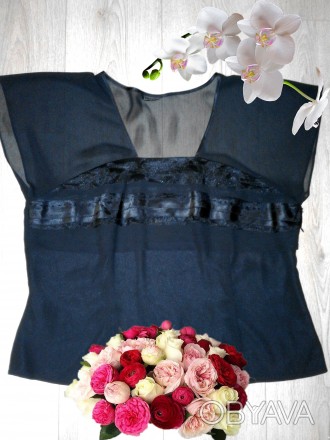 Продам очень изысканную стильную и нарядную блузу фирмы Jacques Vert. Длина -63 . . фото 1