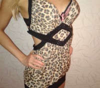 Леопардовое платье из дорогой ткани. Очень сексуальная оригинальная и эффектная . . фото 5